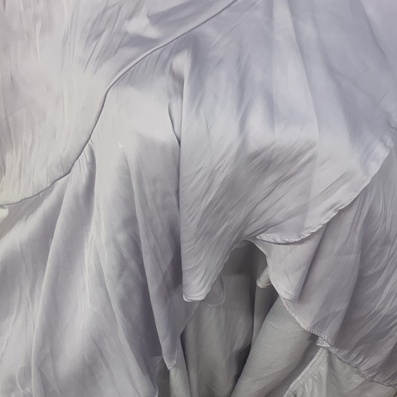 Anthropologie Maeve Lilac Wrap Ruffle Maxi Skirt Size Small - Picture 4 of 6